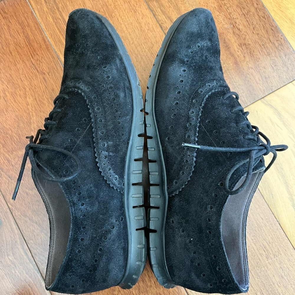 Cole Haan Zerogrand Black WingTip Oxfords Sneakers Women Size 9.5 B - Picture 2 of 11